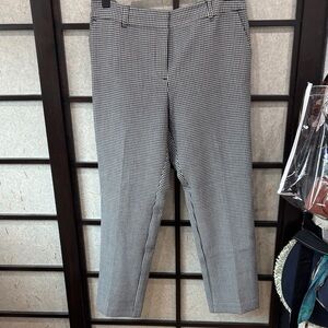 Ann Taylor Factory Black and White Checkered Pants